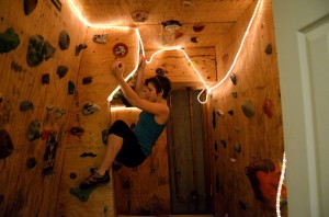 Rocking the climb