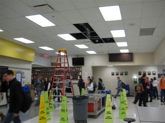 Cafeteria Ceiling Maintenance