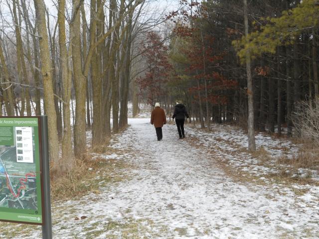 Forest preserves offering lit up trails