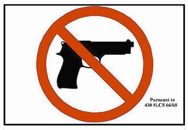 New “no gun” signs unrelated to recent school lockdowns
