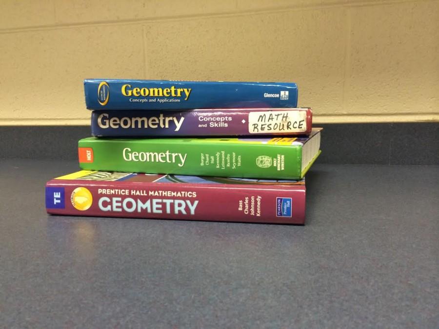 Honors geometry classes are currently in the process of transitioning from textbooks to iPads. The iPads are aimed to give students more responsibility in their learning process.