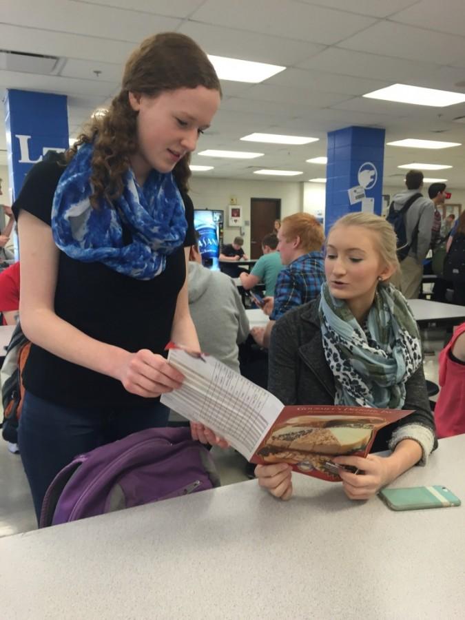 Something sweet: band students sell cheesecake and coffee