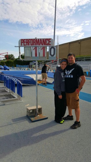 Alyssa Morello, sophomore, pole vaulted her personal best of 11 feet at IHSA Track and Field Finals. Photo credits to Alyssa Morello.