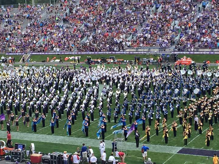 LZHS band performed at Northwestern University on Saturday, September 5th. Photo credits to Megan Lane. 