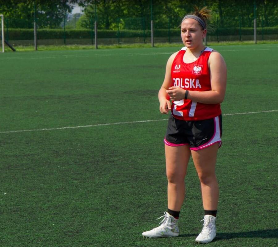 Nicole Jermak, junior, traveled to Poland this year to coach and play lacrosse. She was named Captain of Team Poland. 
