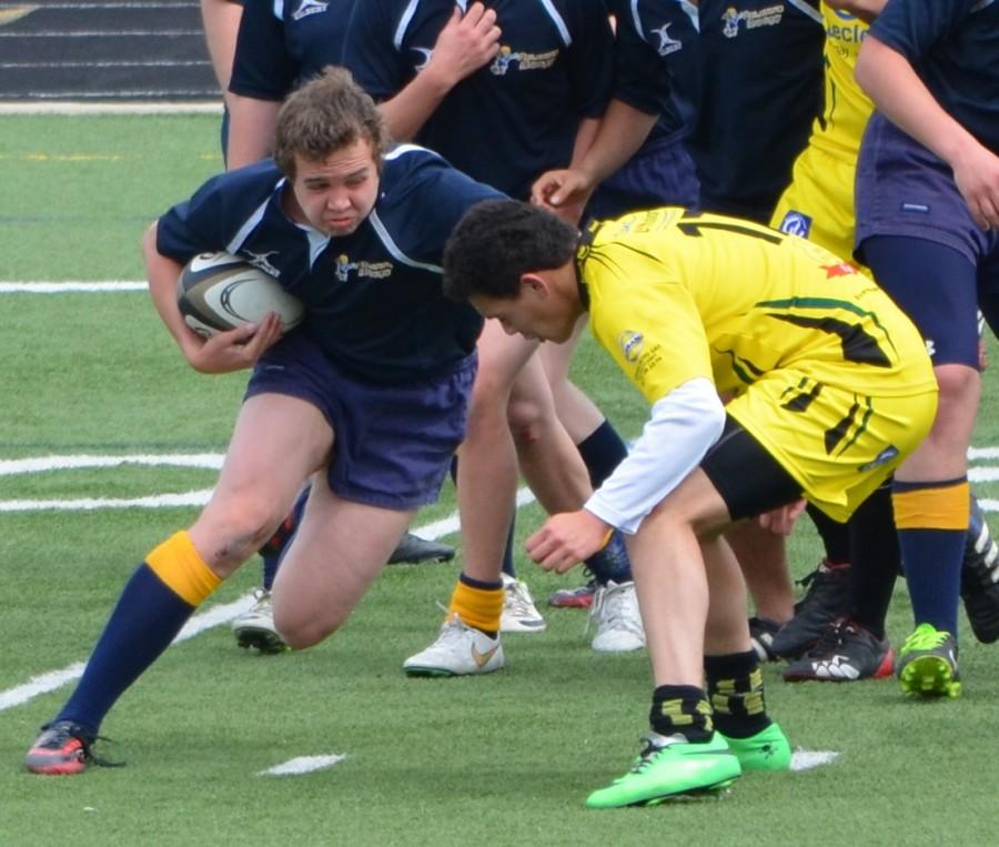 Jake Murray, senior, plays Rugby in his free time. he has received the Man of the Match award, MVP award for a particular game. 
