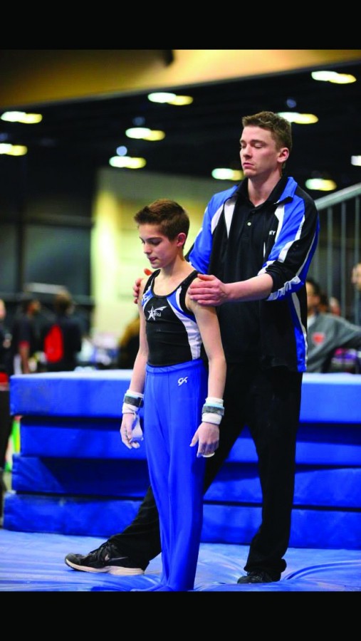 Cooper Giles, freshman gymnast