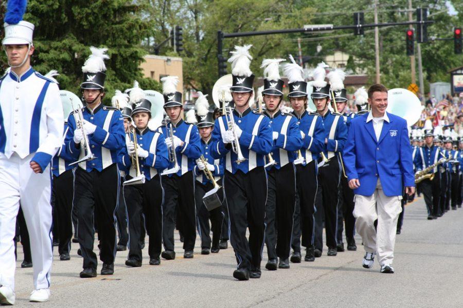  Josh Thompson, marching band director, will lead the band in the annual Memorial Day parade on May 30. Thompson has directed the band in this parade every year since 1997.