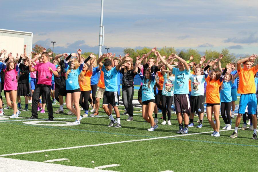 The senior athletes dance to the song Aint No Mountain High Enough and many others as they show off their newly discovered dancing talent.