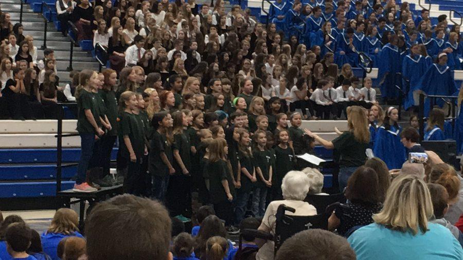 Spencer Loomis elementary school choir performs I Wont Grow Up from Peter Pan. Spencer Loomis was one of the seven District 95 schools that performed at the 18 annual District 95 Choral Festival this past Saturday. 