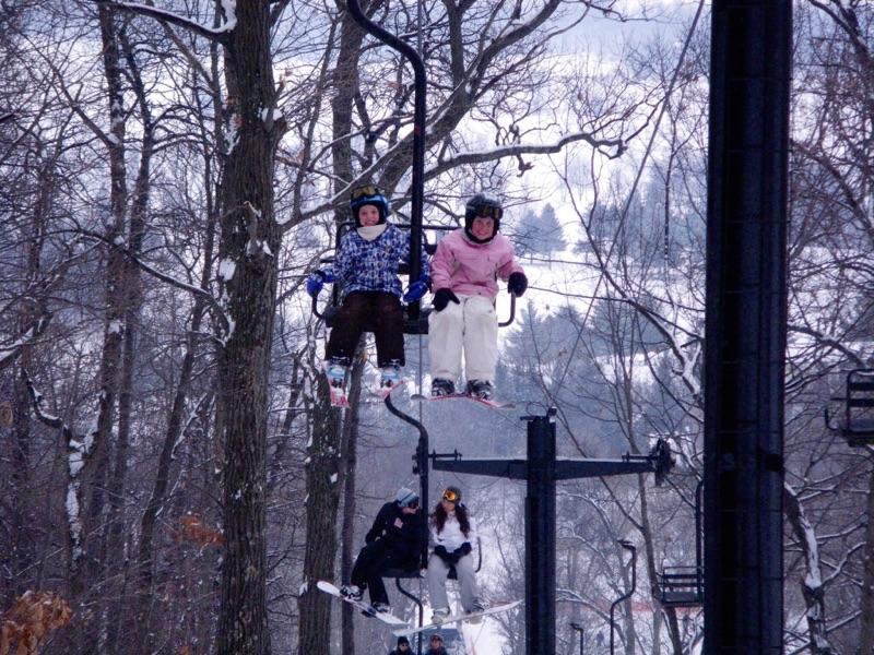 Em Davison, sophomore and her siblings spend their time on the weekends skiing.