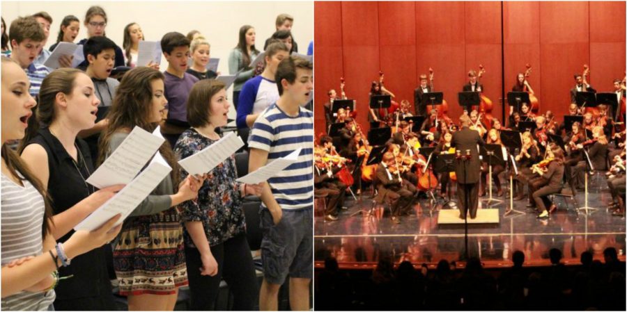 The Chamber Strings and Bare Voices perform individually. They will be coming together to perform a holiday extravaganza on December 19. 