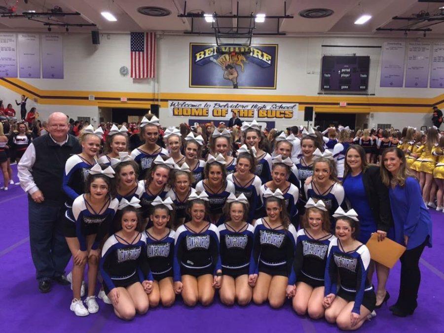 Lake Zurich Varsity Cheerleading takes third at Sectionals this weekend -- qualifying them for state.