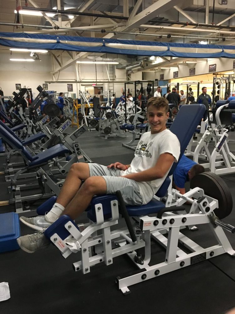 Although they have to wake up before the sun, football players claim they enjoy working out with the team and being a part of Morning Maniacs.