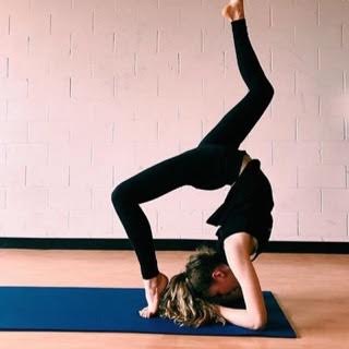 One of the many yoga poses Sydney Mark does during her yoga sessions.