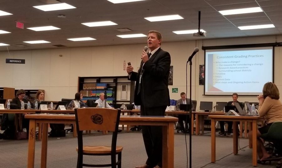 School board meeting addresses new grading system