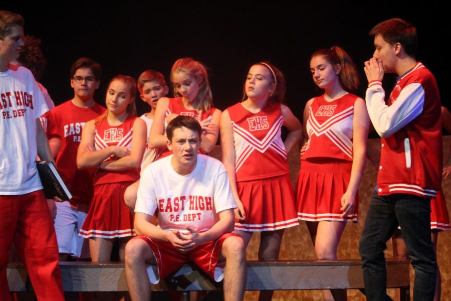 Troy (Nick Lemperis) faces a dilemma as his teammates encourage him not to do the callbacks. His decision between the jock and drama clique is explored in High School Musical.