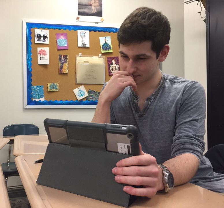 Rony Ochakovski, freshman club founder, plans for first meeting of debate club.  Ochakovski hopes for members to enjoy the learning opportunity. 