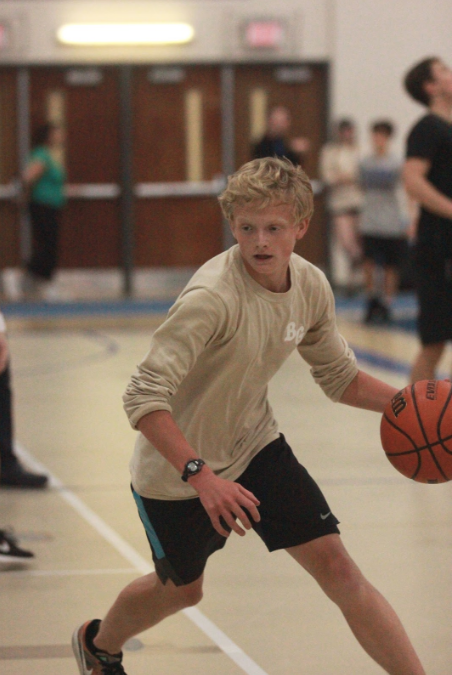 Senior Patrick True participating in the 2017 Charity Bash tournament to help raise money for Elyssas Mission. Next year, he hopes that the club will continue its legacy and raise even more money for charity.