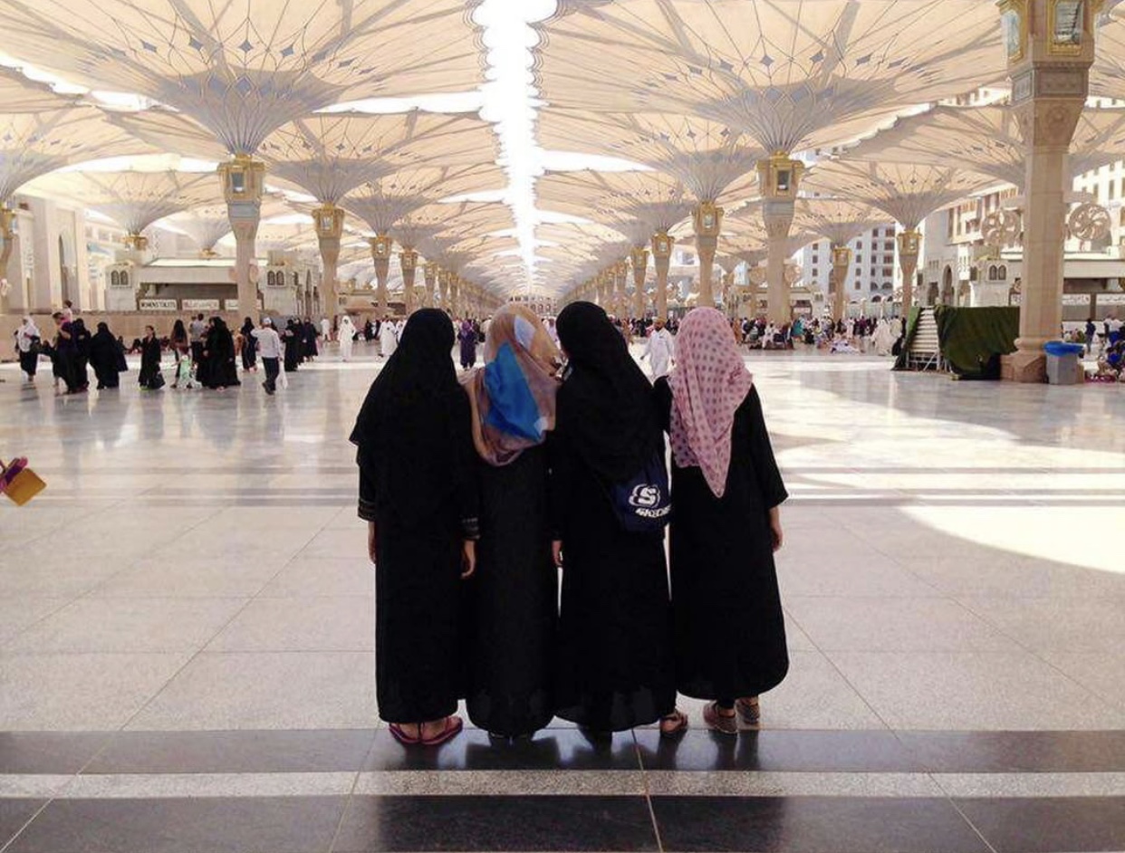 The students of LZ embrace their culture, especially through practicing their religion. These women are photographed in traditional Muslim attire.