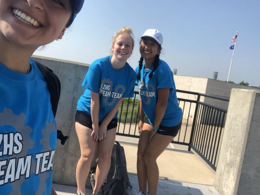 Pictured from left to right, Kraversky, Babb, and Yen have taken part in many STEAM based camps. They hope to use their experiences in introducing the STEAM field to the students of LZ.