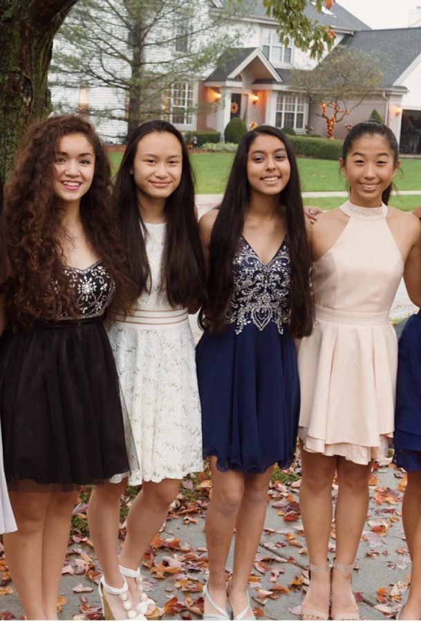 Lizzy Yen, sophomore, (far right) attended homecoming as a freshman. However, she is not attending this year due to other commitments.