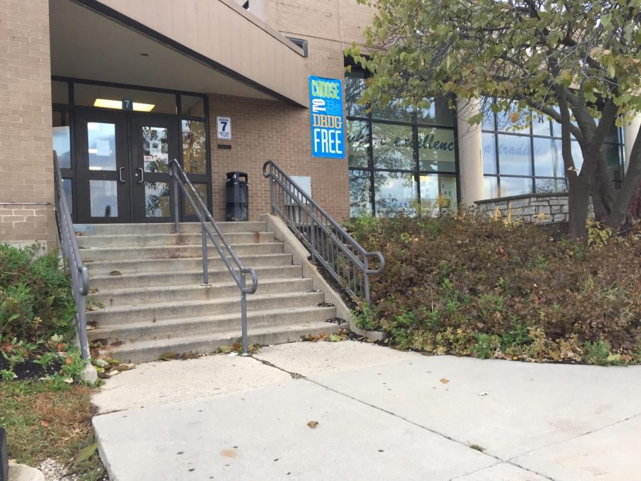 Door seven, otherwise known as the senior door, stands unused in the morning when students are entering the building. Students used to be able to enter through the senior door , but no longer are able to because the school is taking extra safety measures to try and be proactive about safety. This is only one of the safety measures put in place in the past few years, in response to incidents across the country that occured within the last few years.