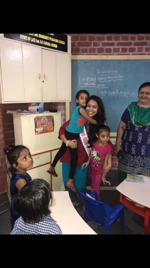 Patel finds great joy in volunteering. This past summer she went to India and volunteered at the local schools.