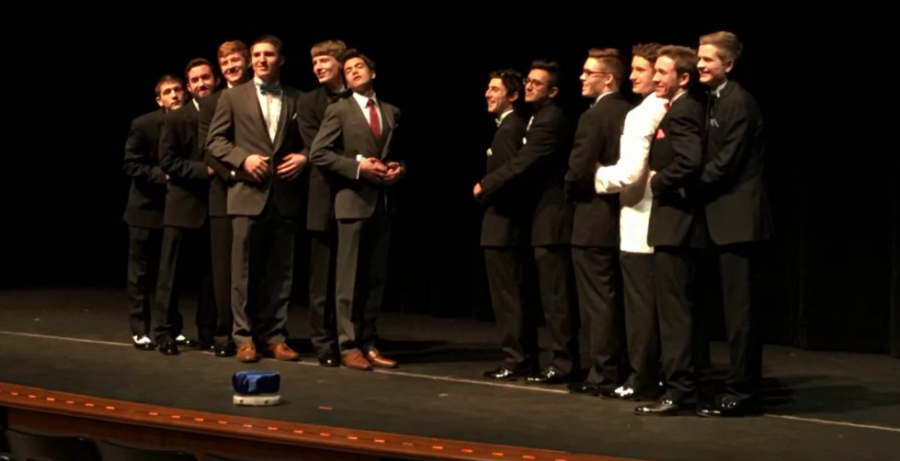 The senior boys of 2018 strike a pose for last years Mr. LZ opening. The same event will take place this Wednesday, featuring a new cast of competitors for the Mr. LZ crown. 