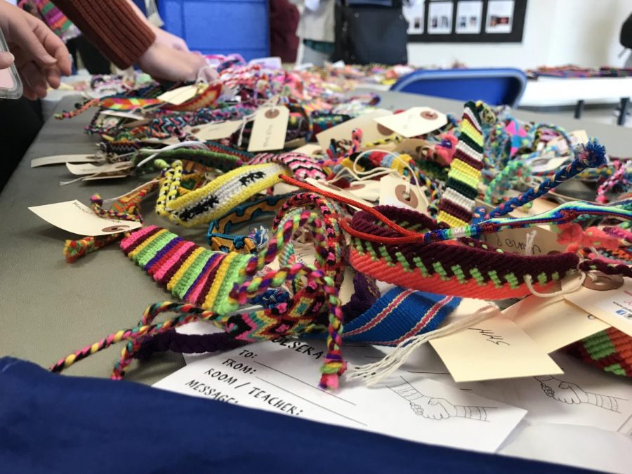 Last week, there was a wide variety of bracelets on sale at lunch. Each bracelet is unique, as each and every one was handmade with care.