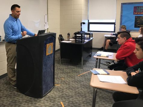Luke Mertens, football coach and English teacher, can often be seen on the second floor instructing his students on Shakespeare or any number of other literary works. With Mertens leaving next year, their new English teacher will have to step into his role as a mentor.
