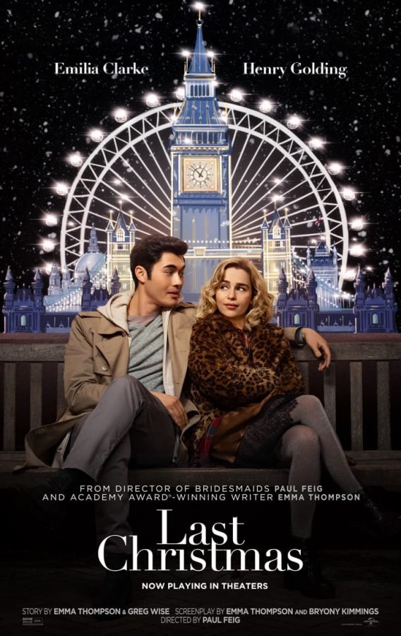 Last Christmas's movie poster. This movie was charming and cute, a perfect movie for a cold winter afternoon.