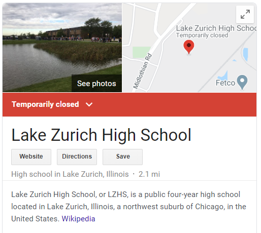 After Gov. Pritzker's announcement today during his press conference, LZ will spend the rest of the school year E-learning. Although many are disappointed, Stephan Bild, interim principal, urges all to finish the school year strong.