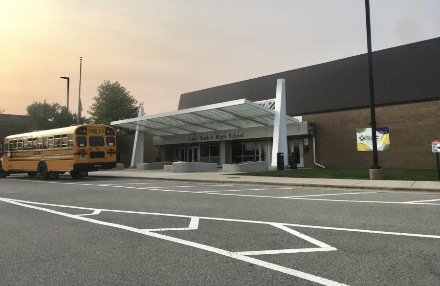 The LZHS building as it awaits for students to return on October  13th. While everyone has been learning from home, administration has been hard at work ensuring all goes smoothly. 