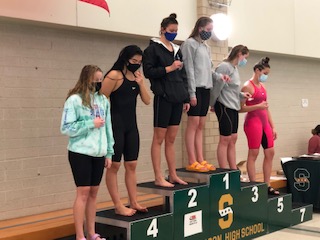 The girls swim team's season recently came to a close. The girls still managed to have a good season, having Olivia Dorhorst, junior, and Clara Krogman, sophomore, place at Sectionals.