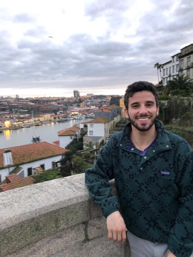 Nathan Kessler, Spanish teacher, was able to explore Europe during his year teaching in Spain, and is pictured here in Porto, Portugal.