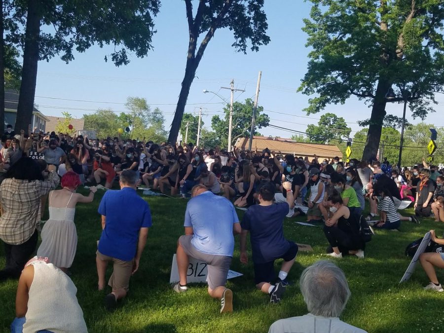 During+a+tumultuous+summer%2C+hundreds+gathered+at+Breezewald+Park+to+honor+the+memory+of+George+Floyd+and+show+support+for+the+Black+Lives+Matter+movement.+Rallies+like+this+one%2C+honoring+the+movement+and+educating+people+on+the+importance+of+the+movement%2C+are+only+the+first+step+towards+greater+equality.