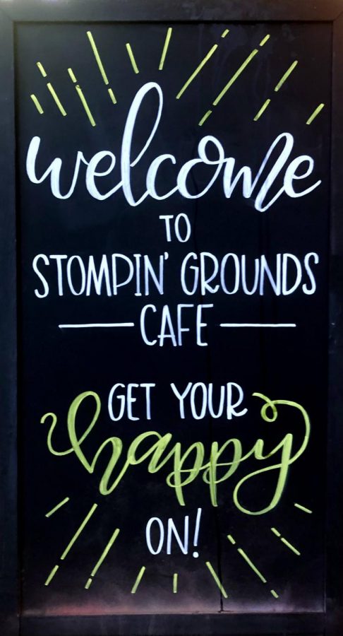 The varying decor around Stompin Grounds Café are part of what make it such a charming place to stop for a treat.