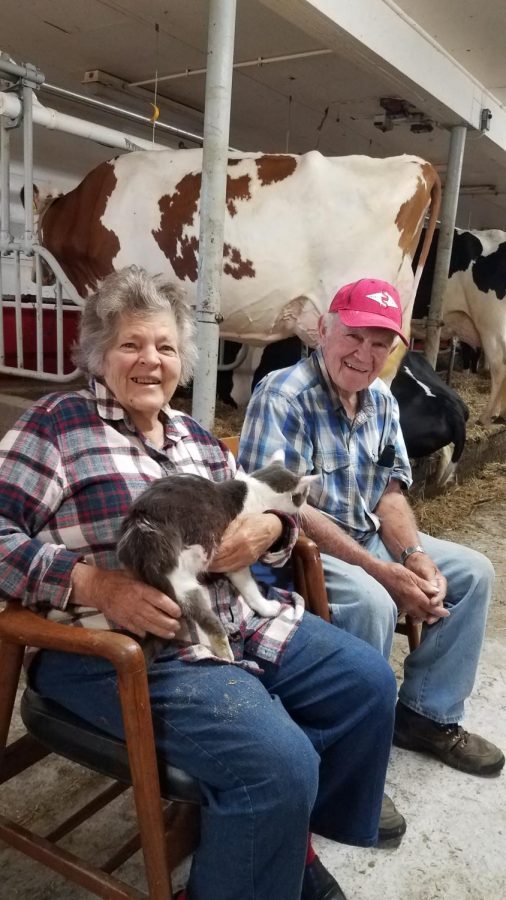 Bob and Kaye, who help raise the cattle, are part of the program as well. Addisons class made connections with both the cows and people on the cattle farm.