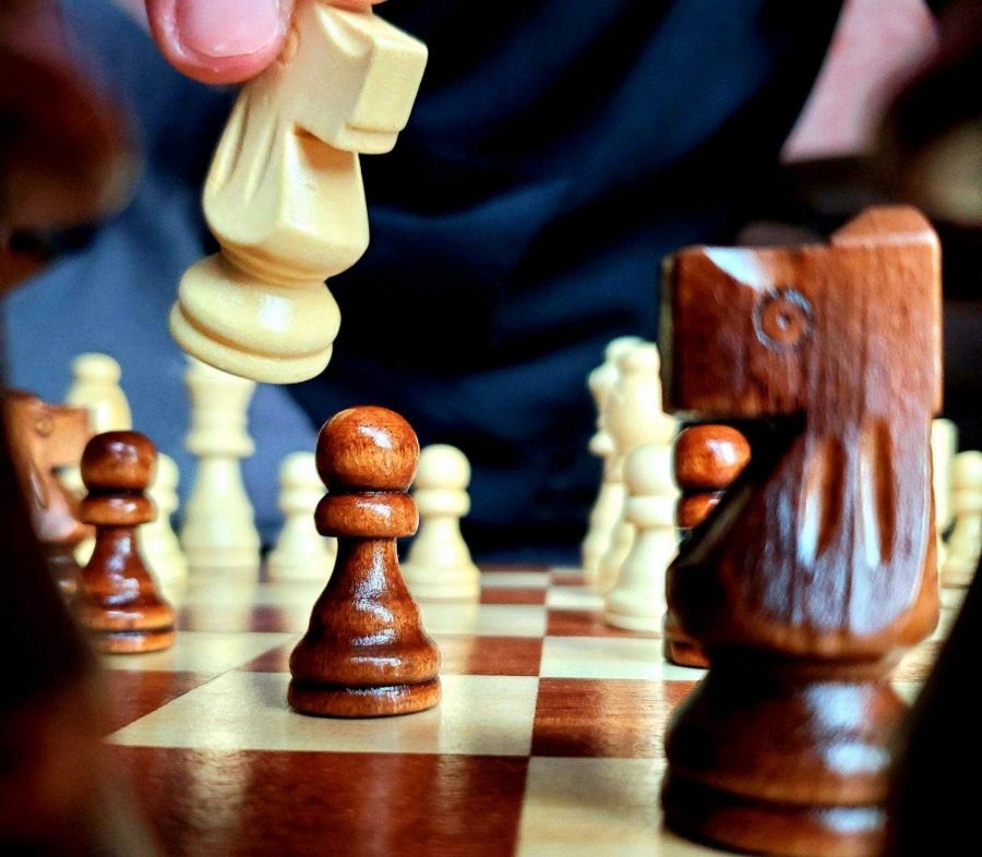 Every person starts with the same 16 pieces, and the objective is to capture the king. Because in-person chess is not possible currently, Chess club is using a website called chess.com, which is where all chess games will take place.