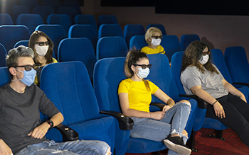 COVID-19 brings about uncertain times for movie theaters as people are forced to stay home and watch their movies. Students like Isabelle Buccelli, senior, miss the days of going to movie theaters with her friends and wishes to go "back to normal again."