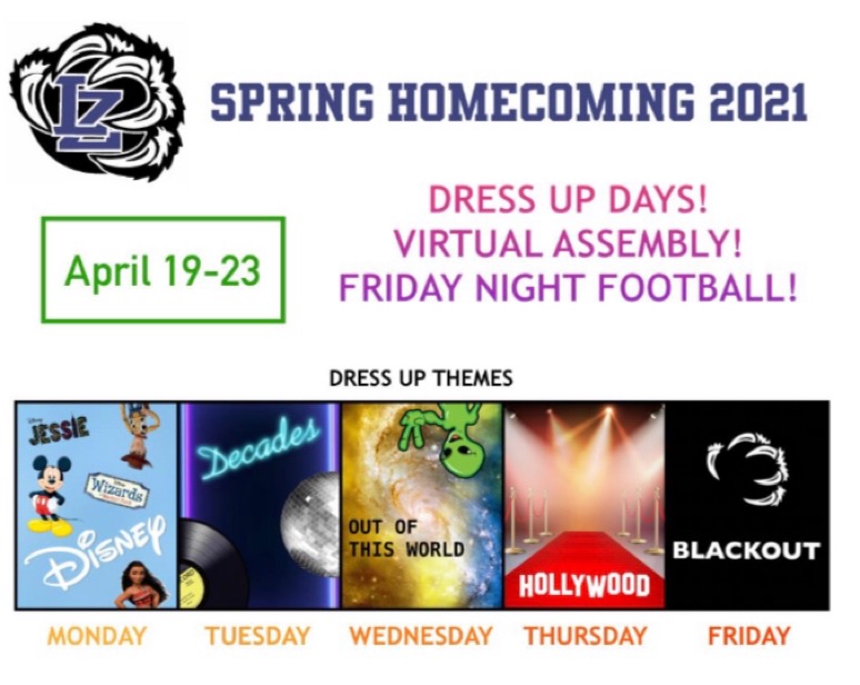 This years dress-up days. Even without a dance to cap off homecoming week this year, Student Council has planned many activities to build school spirit throughout the next week. 
