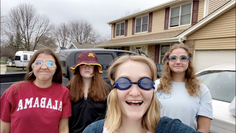 A few LZ Senior Assassin participants, geared up with waterguns and goggles. With over a hundred seniors participating, Luca Sturm, senior organizer, called the event a huge success. 