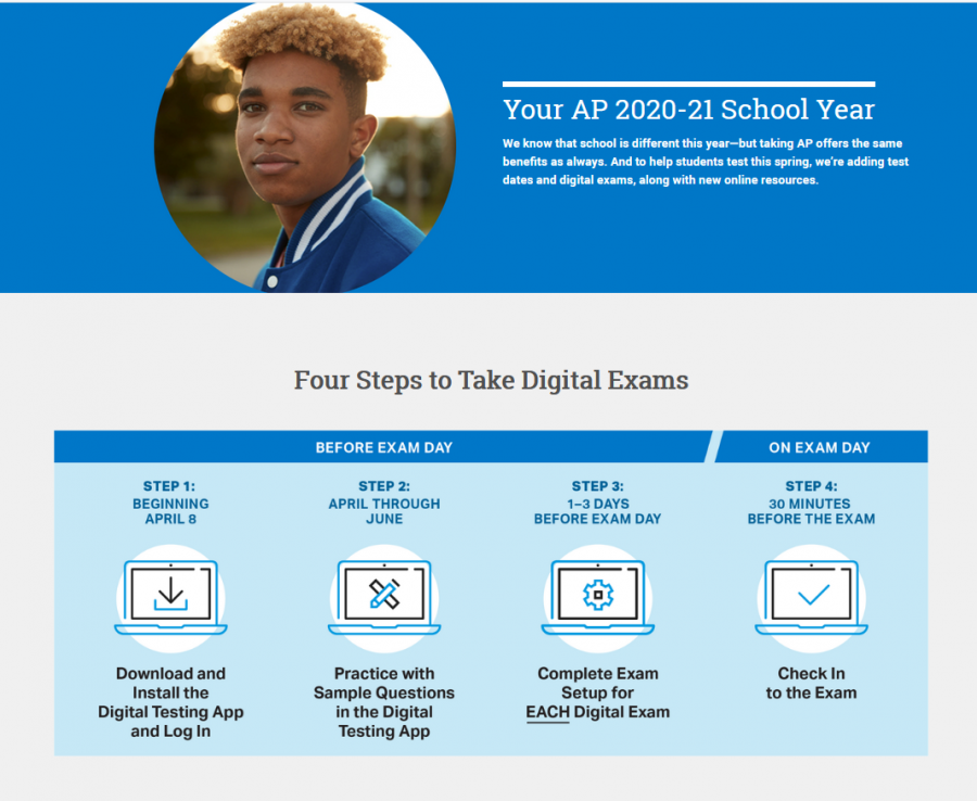For the 2021 digital AP exams, the College Board has made a few changes from last year’s exams. “This year with digital, they are not allowing you to write out essays or write out answers, like last year, when you were able to write them out and upload them with your phone - thats not allowed this year, Laura Will, Testing Assessment Coordinator, said. Everything has to be typed out, so it just mirrors the paper exam.”
