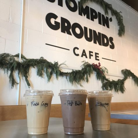 At Stompin Grounds, located in downtown Lake Zurich, I tried three holiday drinks, all in a medium size. 