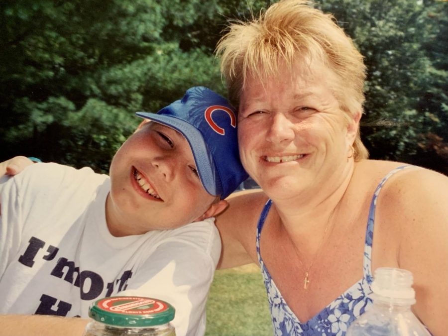 Dana Petraglia, guidance administrative assistant, took a leave of absence from her job to support her son when he was diagnosed with leukemia in 2003. He is now 29 and has moved on to live his life after beating the cancer.