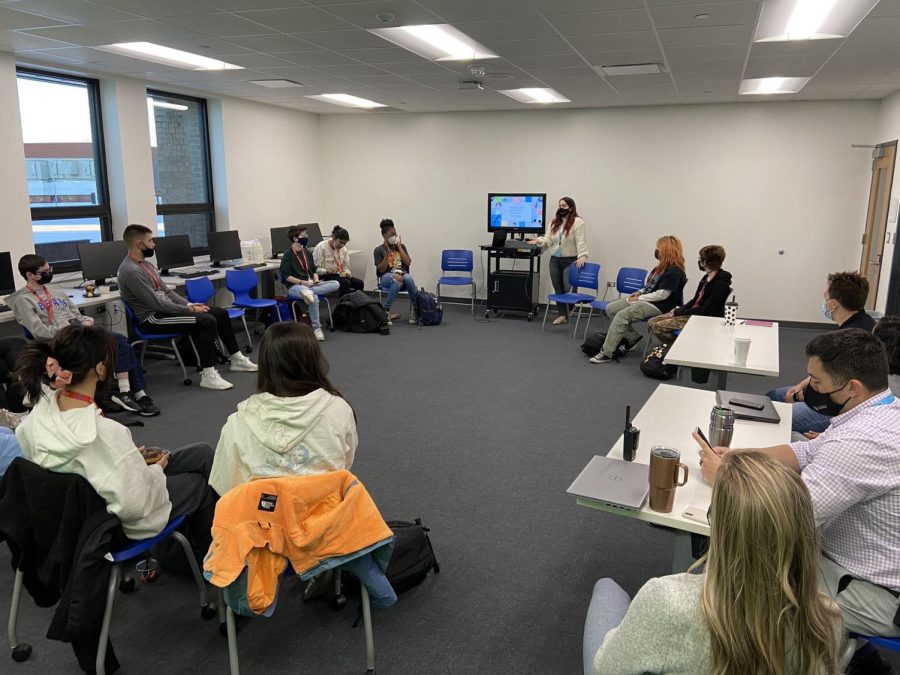 The Diversity and Equity committee leaders meet together to discuss the committees future plans, while addressing plans for the upcoming festival. The fair will take place during April 20-22.