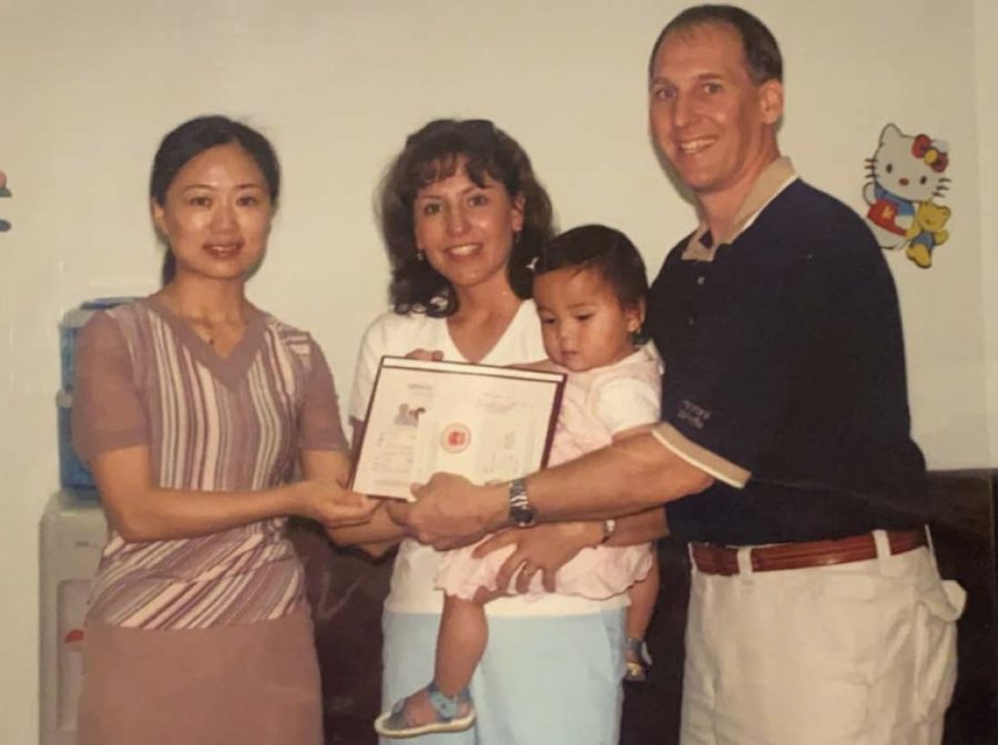 Jia Anderson, senior, was put up for adoption in China right after birth. Despite being adopted, Anderson has always seen her parents as her true parents, and has felt like she belongs in her family.
