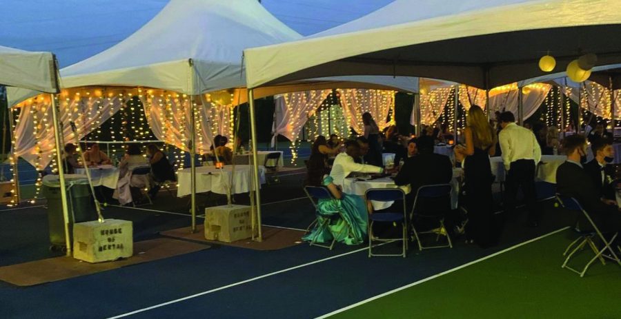 In 2021, Prom was held outside in the tennis courts. This year, it will be at the Lincolnshire Marriott. 