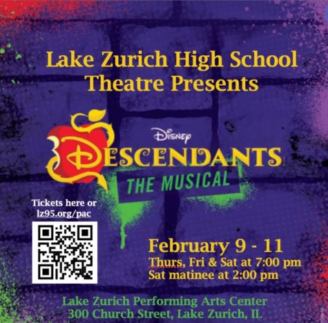 Descendants musical flyer for more information and barcode for tickets!